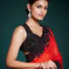 RED & BLACK SAREE